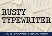 Rusty Typewriter Font - Featured Image