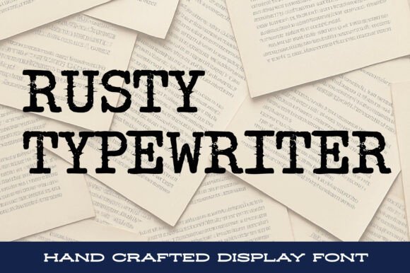 Rusty Typewriter Font - Featured Image