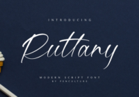 Ruttany Font - Featured Image