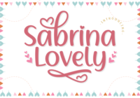 Sabrina Lovely Font - Featured Image