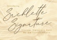 Sachlette Signature Font - Featured Image