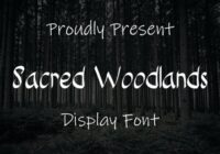 Sacred Woodlands Font - Featured Image
