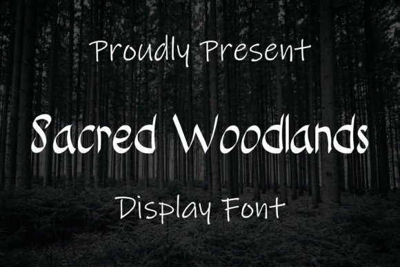 Sacred Woodlands Font - Featured Image