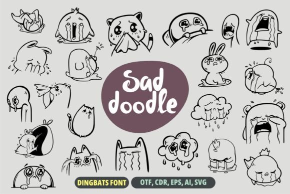 Sad Doodle Font - Featured Image