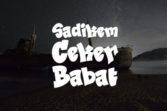 Sadikem Ceker Babat Font - Featured Image