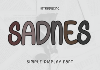 Sadnes Font - Featured Image