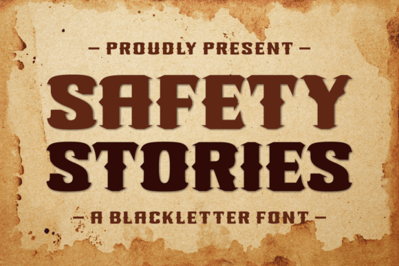 Safety Stories Font - Featured Image