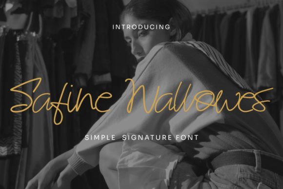 Safine Wallowes Font - Featured Image