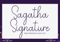Sagatha Signature Font - Featured Image
