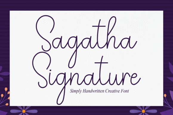 Sagatha Signature Font - Featured Image