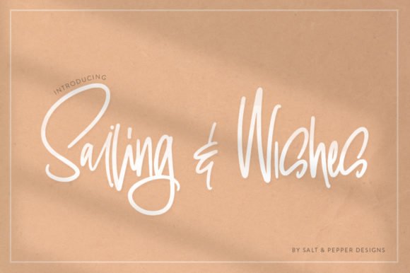 Sailing & Wishes Font - Featured Image