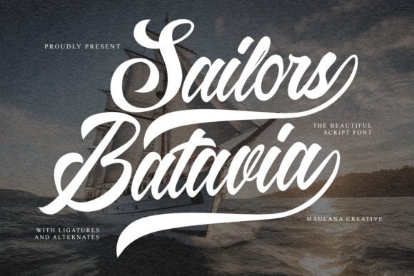 Sailors Batavia Font - Featured Image