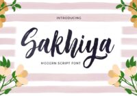 Sakhiya Font - Featured Image