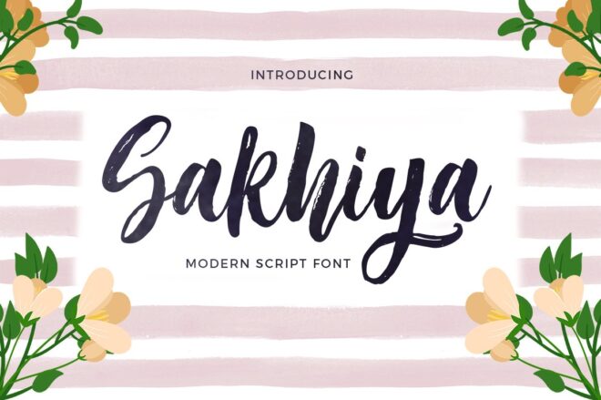 Sakhiya Font - Featured Image