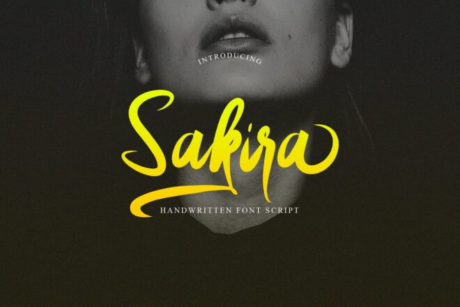 Sakira Script Font - Featured Image