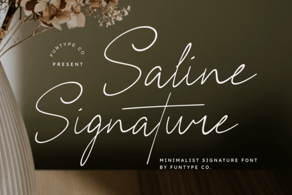Saline Signature Font - Featured Image