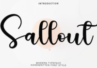 Sallout Font - Featured Image