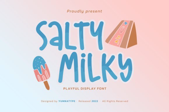 Salty Milky Font - Featured Image