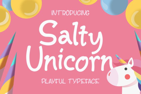 Salty Unicorn Font - Featured Image