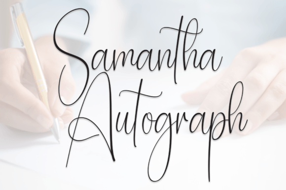 Samantha Autograph Font - Featured Image
