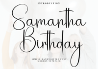 Samantha Birthday Font - Featured Image