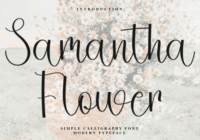 Samantha Flower Font - Featured Image