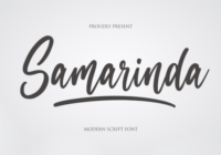 Samarinda Font - Featured Image