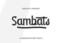 Sambats Font - Featured Image