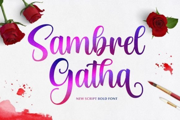 Sambrel Gatha Font - Featured Image