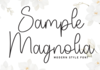 Sample Magnolia Font - Featured Image