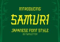 Samuri Faux Japanese Font - Featured Image