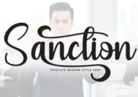 Sanction Font - Featured Image