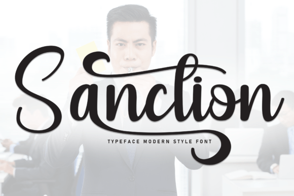 Sanction Font - Featured Image