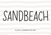 Sandbeach Font - Featured Image