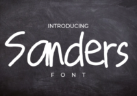 Sanders Font - Featured Image