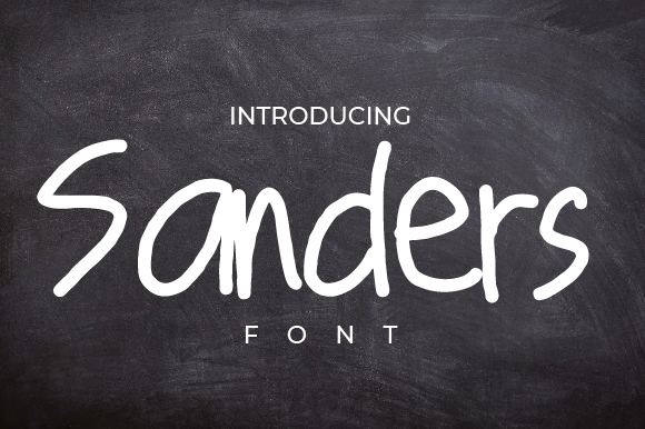 Sanders Font - Featured Image
