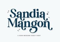 Sandia Mangon Font - Featured Image