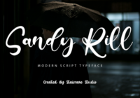 Sandy Rill Font - Featured Image