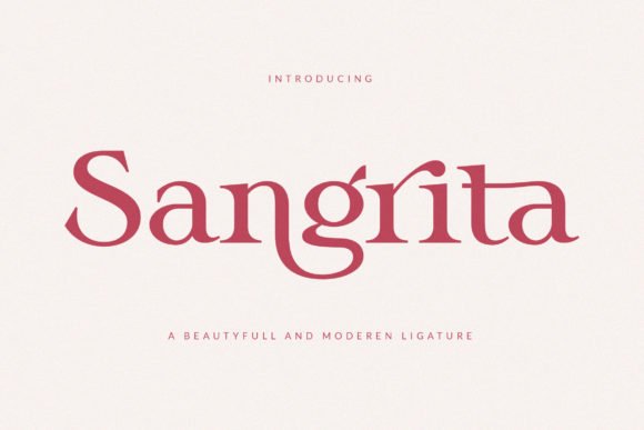 Sangrita Font - Featured Image