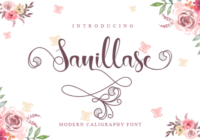 Sanillase Font - Featured Image