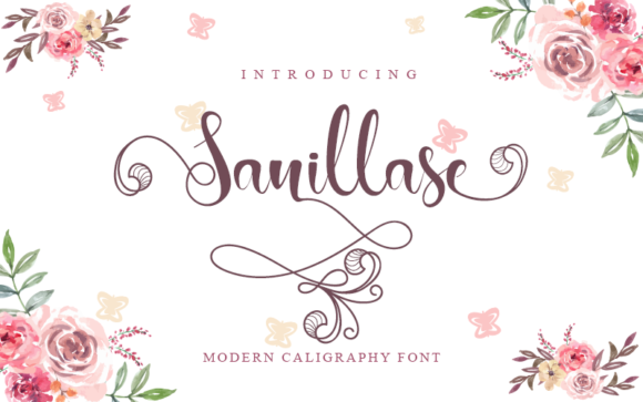 Sanillase Font - Featured Image
