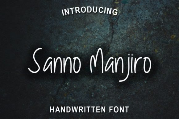 Sanno Manjiro Font - Featured Image
