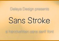 Sans Stroke Font - Featured Image
