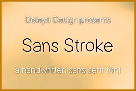 Sans Stroke Font - Featured Image