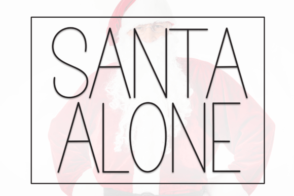 Santa Alone Font - Featured Image