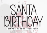 Santa Birthday Font - Featured Image