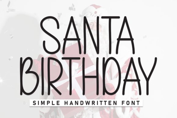 Santa Birthday Font - Featured Image