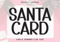 Santa Card Font - Featured Image