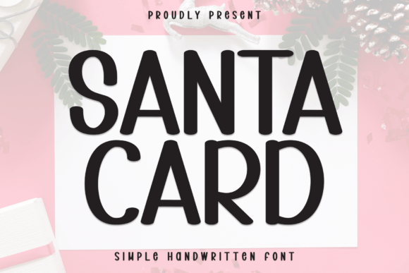 Santa Card Font - Featured Image