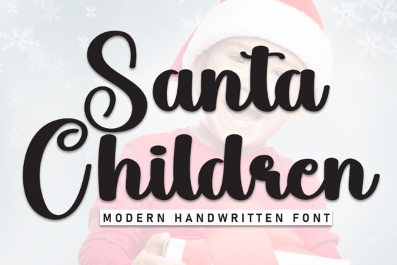 Santa Children Font - Featured Image